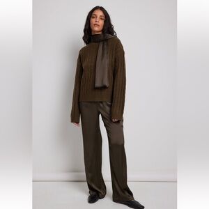 Nakd x claire rose knit ribbed wool blend sweater